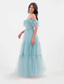 Outlet Wide Evening Dress Women Night
