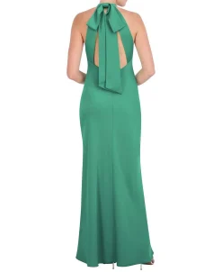 New Wide Halter Dress With Lazo Women Night