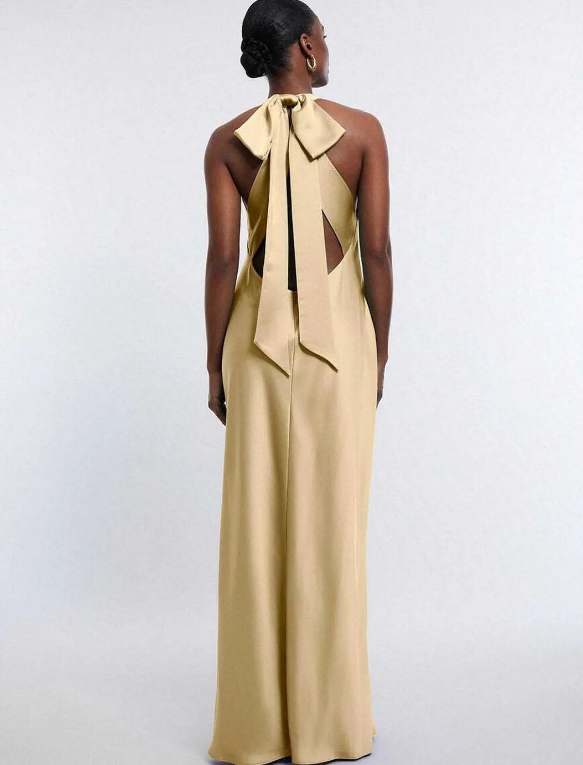 Store Wide Halter Dress With Satin Lace Women Night