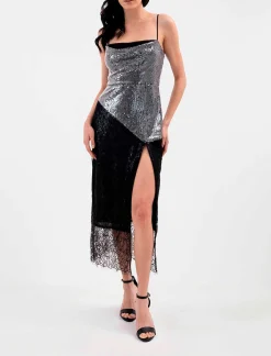 Best Sale Wide Lentejuels Dress With Fitness Women Night