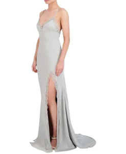 Cheap Wide Satin Dress With Fitness Women Night