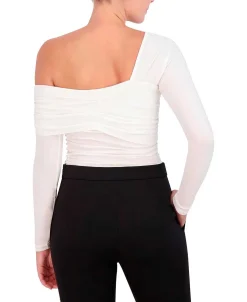 Best Wide Sleeve Asymmetric Blouse Women Tops