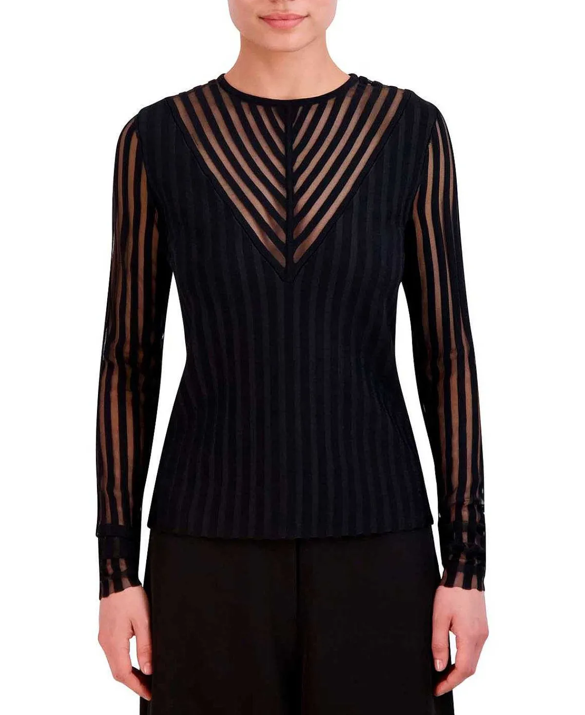 Best Wide Sleeve Rayas Terciopelo Blouse Women Sweaters
