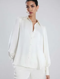 Fashion Wide Sleeve Shirt Blouse Women Tops