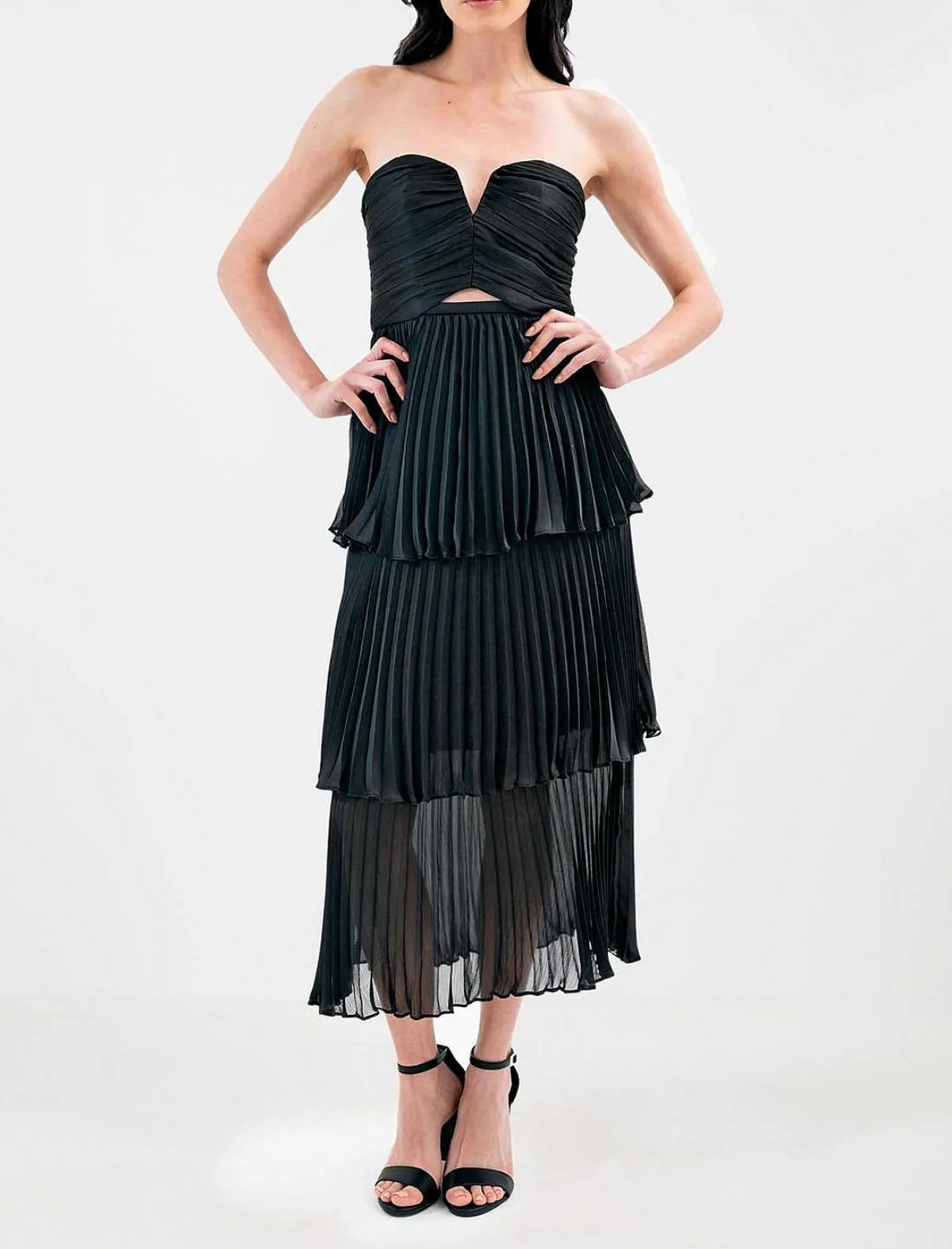 Store Wide Stepped Chiffon Dress Women Cocktail